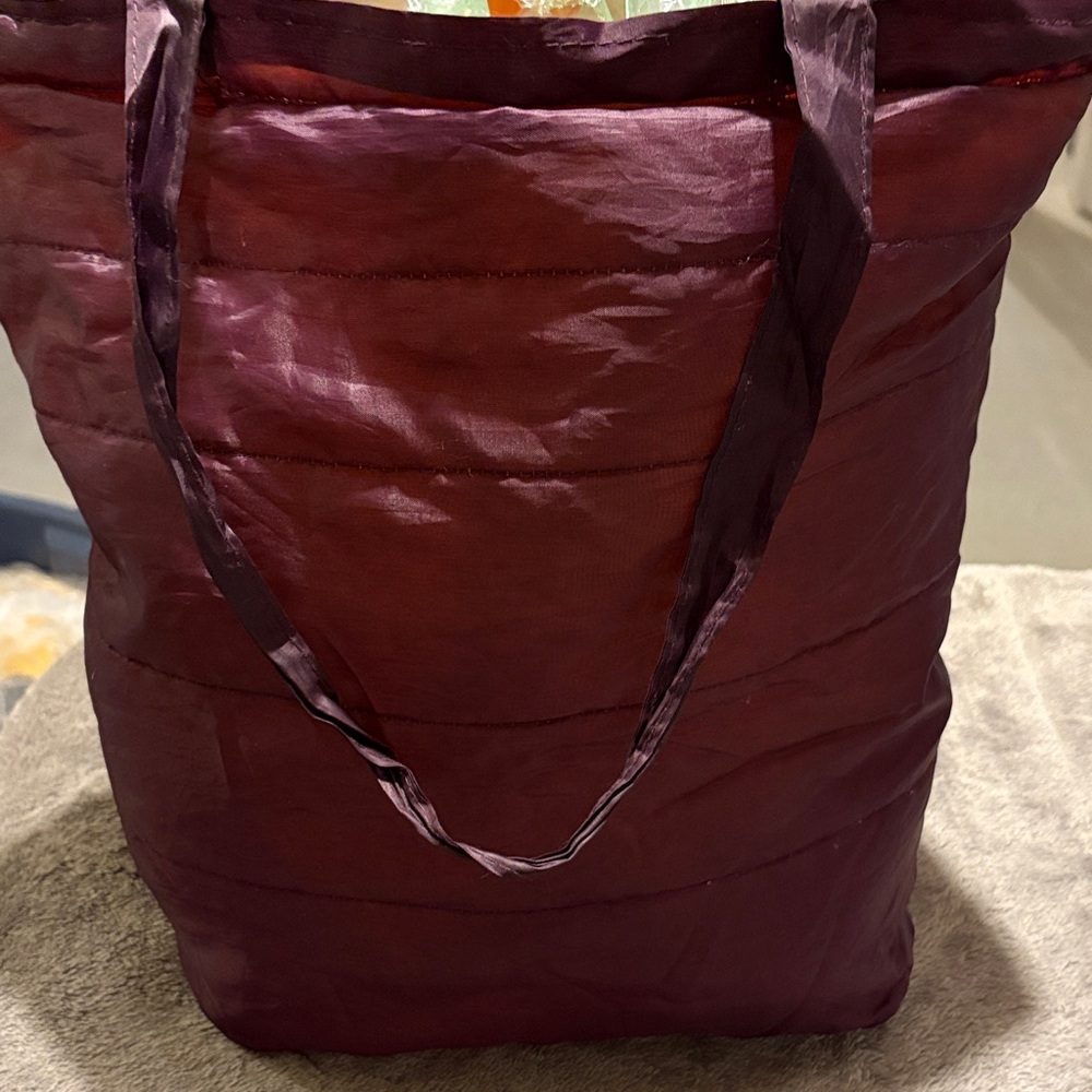 Elegant Burgundy Tote Bag
